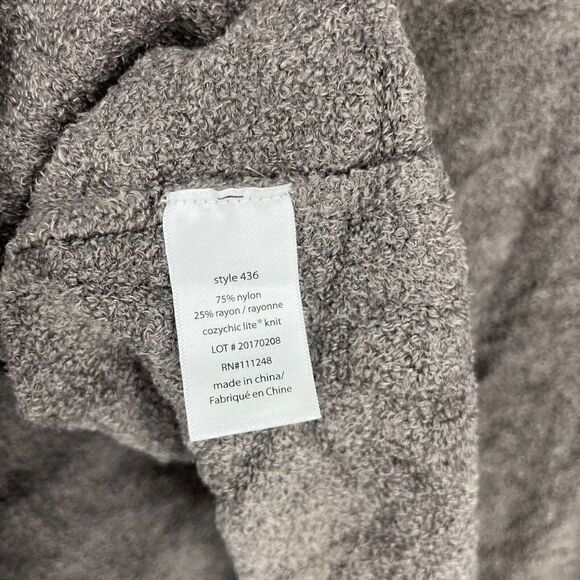 Barefoot Dreams Sweater Size Small Medium Gray Calypso CozyChic Wrap Cardigan - Picture 6 of 7